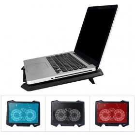 NAJU Notebook Cooler Pad Laptop Ultra Thin Radiator Cooling Base - S200 - Black - 3
