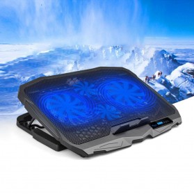 NAJU Notebook Cooler Pad Laptop Ultra Thin Radiator Cooling Base - S18 - Black - 2