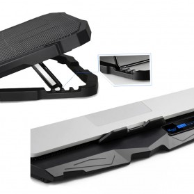 NAJU Notebook Cooler Pad Laptop Ultra Thin Radiator Cooling Base - S18 - Black - 5