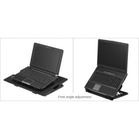 NAJU Notebook Cooler Pad Laptop Ultra Thin Radiator Cooling Base - NB339 - Black - 5