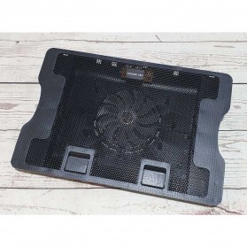 NAJU Notebook Cooler Pad Laptop Ultra Thin Radiator Cooling Base - N88 - Black