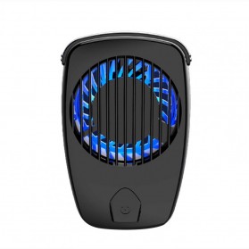 Bluewow Smartphone Cooling Fan Kipas Pendingin Radiator Heat Sink Battery Version - TH10 - Black - 2