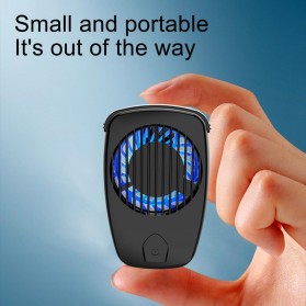 Bluewow Smartphone Cooling Fan Kipas Pendingin Radiator Heat Sink Battery Version - TH10 - Black - 4