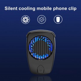 Bluewow Smartphone Cooling Fan Kipas Pendingin Radiator Heat Sink Battery Version - TH10 - Black - 8