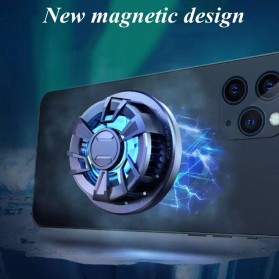 Abay Portable Smartphone Cooling Fan Kipas Pendingin Gaming - C100 - Black - 2