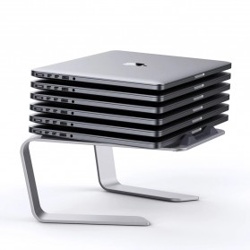 JieYou Ergonomic Laptop Stand Holder Aluminium - P49 - Silver - 3