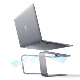 JieYou Ergonomic Laptop Stand Holder Aluminium - P49 - Silver - 4