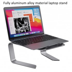 JieYou Ergonomic Laptop Stand Holder Aluminium - P49 - Silver - 6