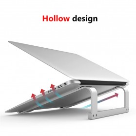 Colohas Alas Laptop Hollow Ergonomic Bracket Aluminium - NP-7 - Silver - 8