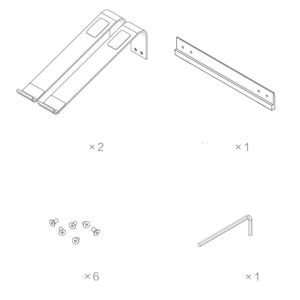 Gambar produk iQunix L-Stand Laptop Holder Aluminium 15 Inch