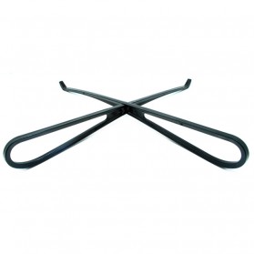 V-tie Holder Stand Laptop Portable Bahan Plastik - Black - 1