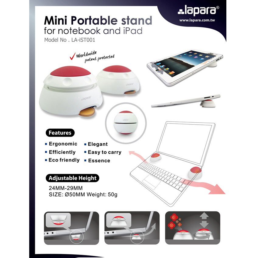 lapara mini portable stand for notebook and la ist001 lapara mini portable stand for notebook and la ist001