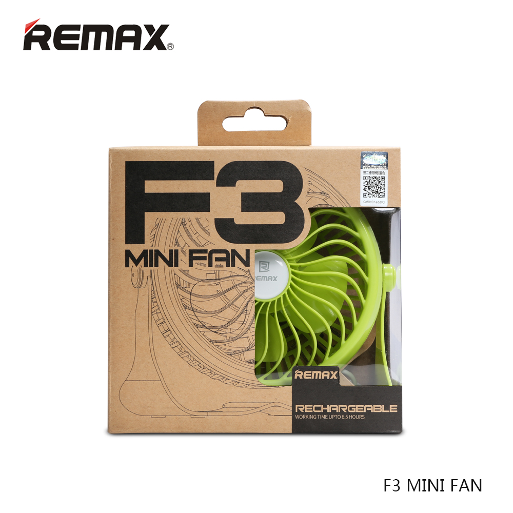 Remax Rechargeable USB Mini Fan - F3 - Black - 4 ...