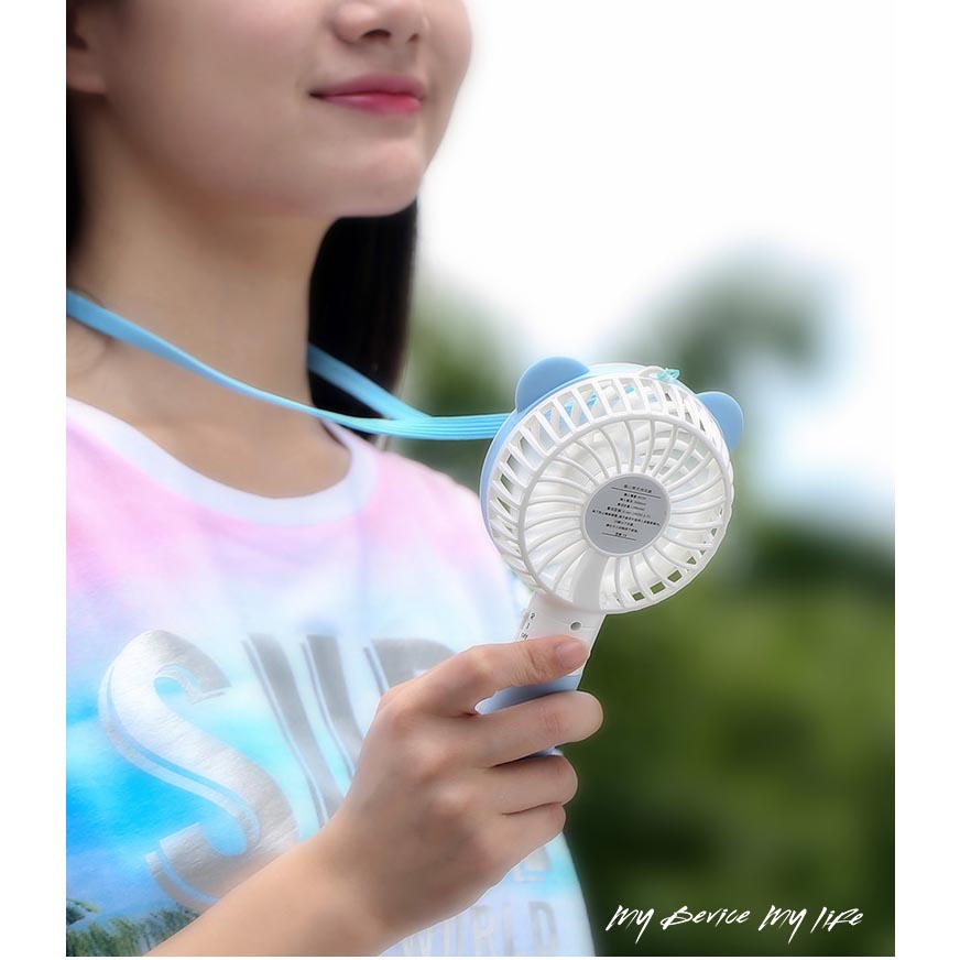 Remax Kipas Angin Mini Teddy USB Rechargeable Mini Fan 