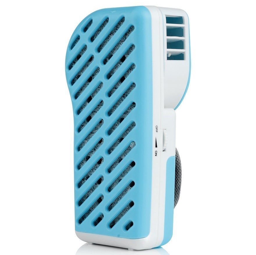 Handheld Mini Portable Air Conditioner USB Fan - Blue 