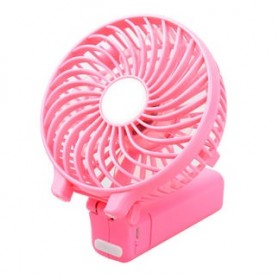 Kipas Portable Handheld Cooling Fan dengan Baterai 18650 - HF308 - Pink - 2