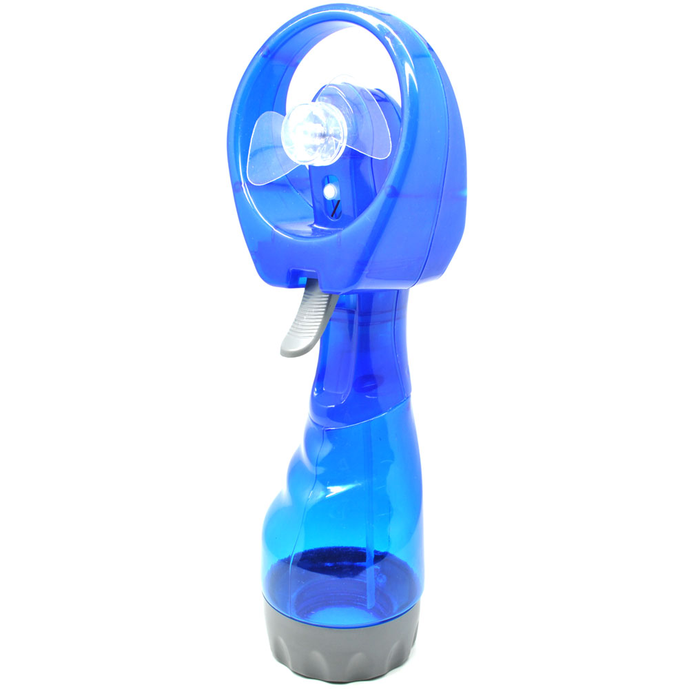 Smart Handheld Cooling Fan with Water Spray Blue