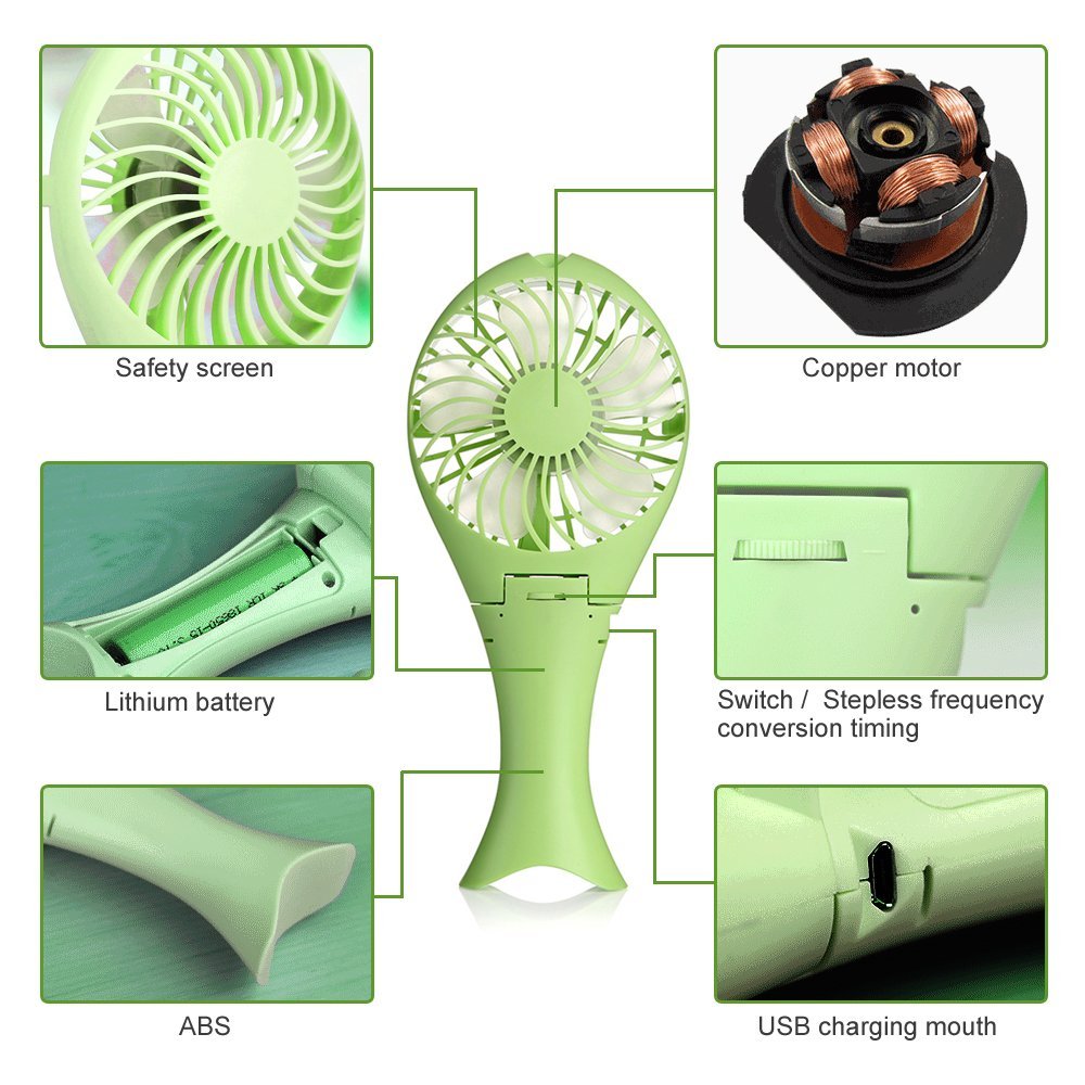 robot mini fan