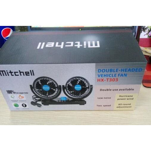 Kipas Mobil Dual Head 360 Degree Mini Electric Car Fan Kipas Mobil Dual Head 360 Degree Mini Electric Car Fan