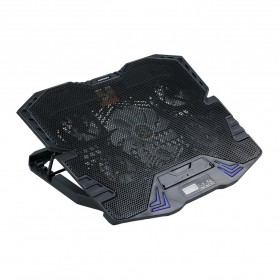 Taffware FAN Cooling Pad Laptop 5 Kipas - K5 - Black/Blue - 2