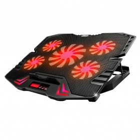 Taffware FAN Cooling Pad Laptop 5 Kipas - K5 - Black
