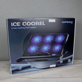 ICE COOREL Cooling Pad Laptop 6 Fan - K6 - Black - 12