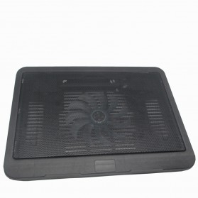 NAJU Notebook Cooler Pad Laptop Ultra Thin Radiator Cooling Base - N19 - Black - 1