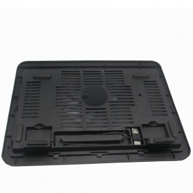 NAJU Notebook Cooler Pad Laptop Ultra Thin Radiator Cooling Base - N19 - Black - 3
