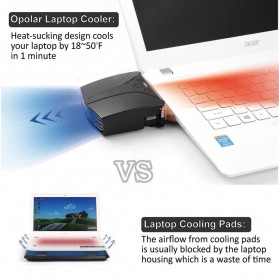 Taffware Universal Laptop Vacuum Cooler - LC05 - Black - 8