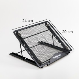 Taffware Portable Laptop Stand Adjustable Angle - IV012 - Black - 7
