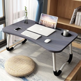 NWDESK Stand Meja Laptop Lipat Foldable Notebook Desk Table - Z22 - Black - 1