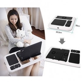 Meja Laptop Multifungsi - LD09 - Black - 1
