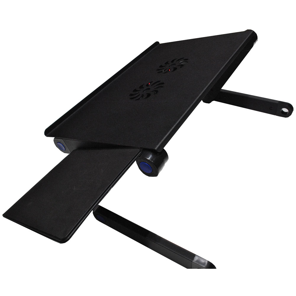Multi Functional Laptop  Table  with USB Fan T8 Black 
