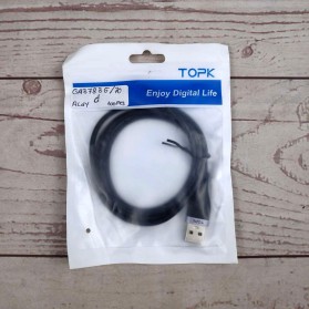 TOPK Kabel Charger USB Lightning Fast Charging 2.1 A 1 Meter - AN46 - Black - 7