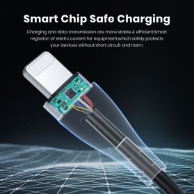 TOPK Kabel Charger USB Lightning Fast Charging 2.1 A 1 Meter - AN46 - Black - 2