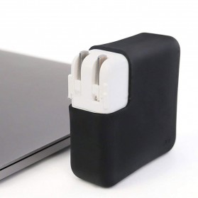 JRC Ultra Thin Silicone Cover Magsafe Charger Case for Macbook Air 13 A1932 30W - S8130 - Black - 2