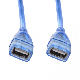 SAMZHE Kabel USB Extension Female to Female Adapter 30 cm - A13 - Blue - 3