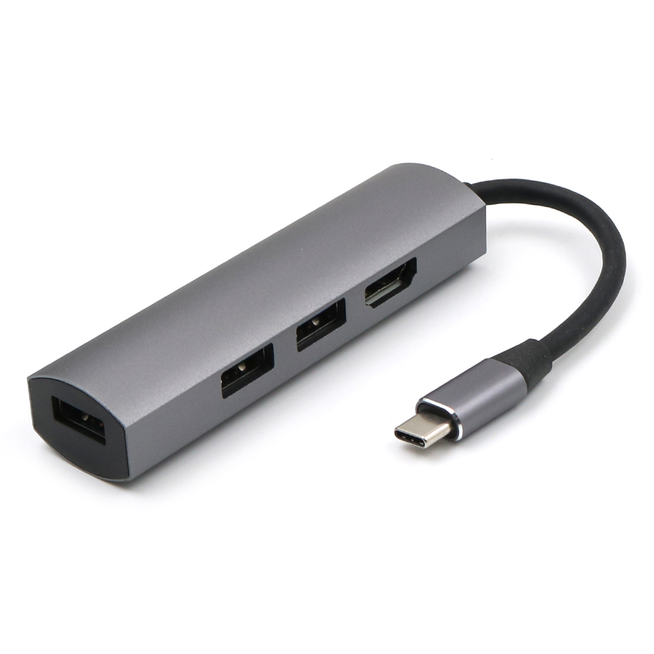 3 IN 1 USB Type C Hub to HDMI Adapter 4K USB 3.0 Port USB-C Power Converter