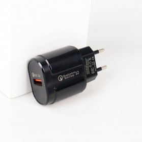 OLAF Charger USB 1 Port QC3.0 3A 18W EU Plug - BC21 - Black
