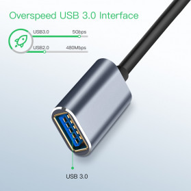 Robotsky Kabel USB 3.0 Ekstension Male to Female 1 Meter - RBT129 - Gray - 5