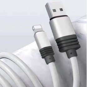 Essager Kabel Charger Lightning 1 Meter - F50 - Silver