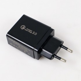 OLAF Travel Charger USB Fast Charging 4 Port QC3.0 6.2A - BK-376 - Black - 3