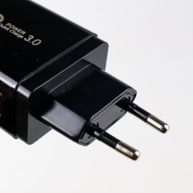 OLAF Travel Charger USB Fast Charging 4 Port QC3.0 6.2A - BK-376 - Black - 4