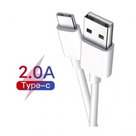 DuaBoi Kabel Charger USB Type C Quick Charge 2.0A 2 Meter - DB2M - White
