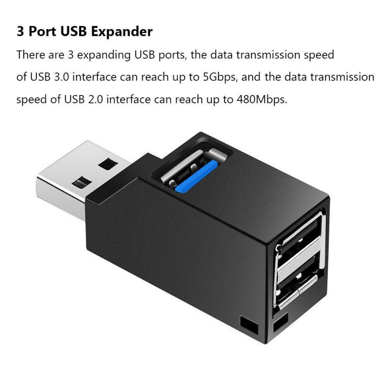 Gambar produk SIFREE Mini USB Hub Super Speed USB 3.0 3 Ports - ZG1063