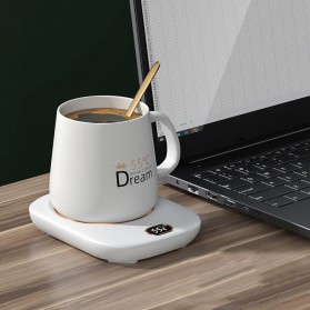 KODO Pemanas Gelas Kopi Coaster Coffee Cup Warmer Heating Pad - DGS-A1 - White