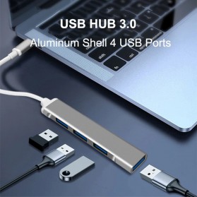 MLLSE USB Type C HUB Adapter High Speed 3.0 4 Port - C-809 - Space Gray - 2