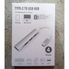 MLLSE USB Type C HUB Adapter High Speed 3.0 4 Port - C-809 - Space Gray - 7