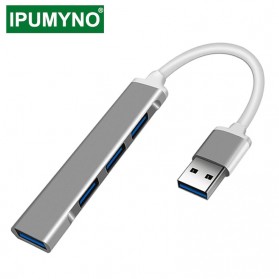 IPUMYNO USB HUB Adapter High Speed 3.0 4 Port - ML4A - Space Gray