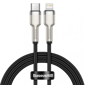 Baseus Cafule Kabel Charger USB Type C to Lightning 1M PD 20W - CATLJK-A01 - Black - 1